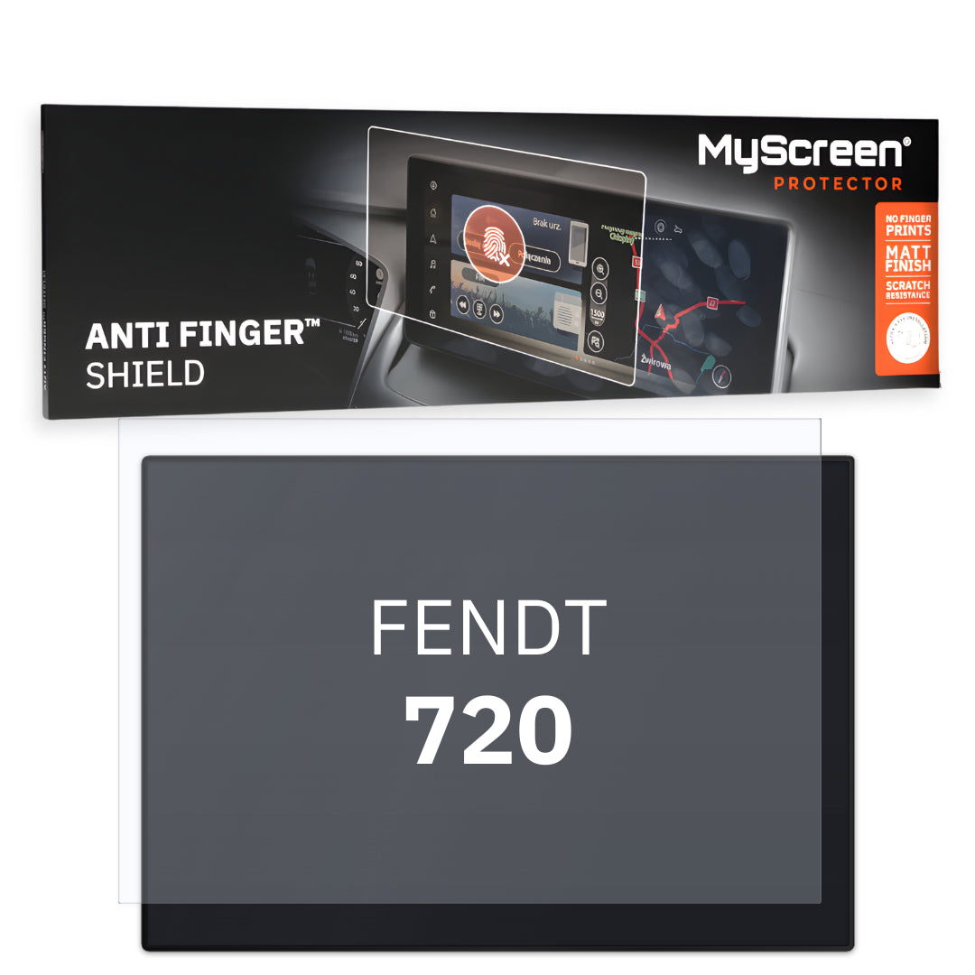 FENDT 720 ND 2022 / 2023 FRONT CENTRE CONTROL PANEL 12"  - Matowa folia antyodciskowa MyScreen ANTI FINGER SHIELD