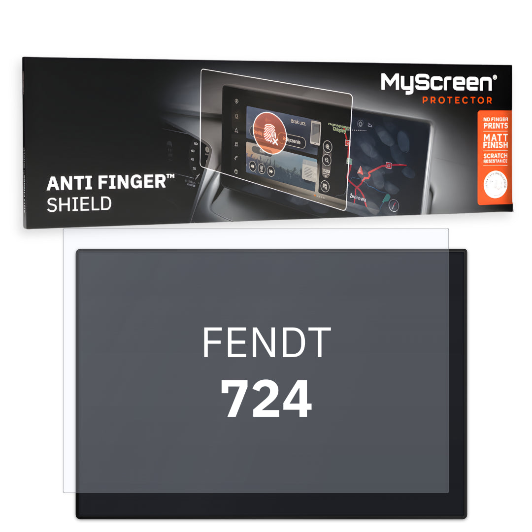 FENDT 724 ND 2022 / 2023 FRONT CENTRE SPEEDOMETER 10"  - Matowa folia antyodciskowa MyScreen ANTI FINGER SHIELD