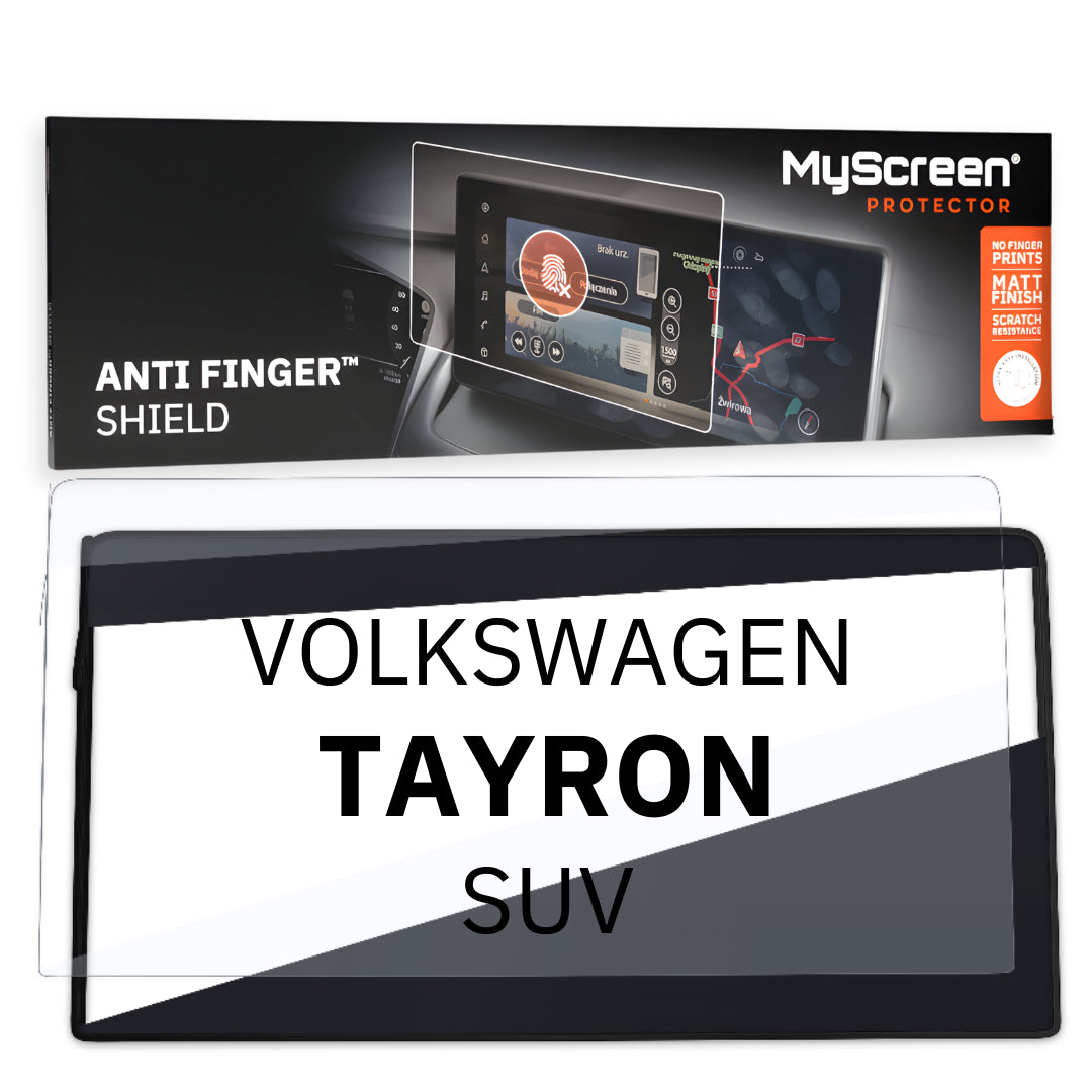 VOLKSWAGEN TAYRON SUV 2024 / + FRONT CENTRE DASHBOARD 01 * - Matowa folia antyodciskowa MyScreen ANTI FINGER SHIELD