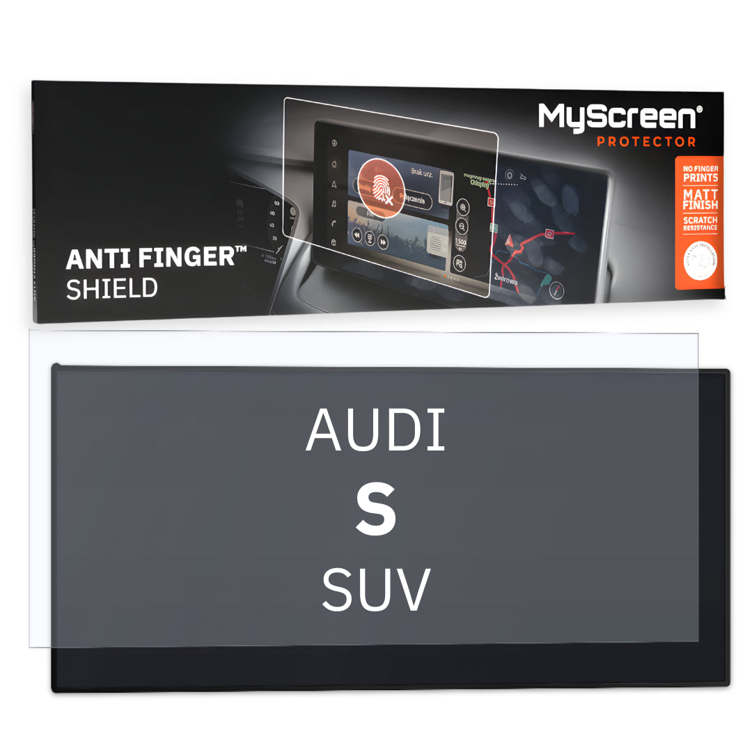 AUDI S Q3 SUV 2018 / + FRONT CENTRE DASHBOARD 01 *  - Matowa folia antyodciskowa MyScreen ANTI FINGER SHIELD