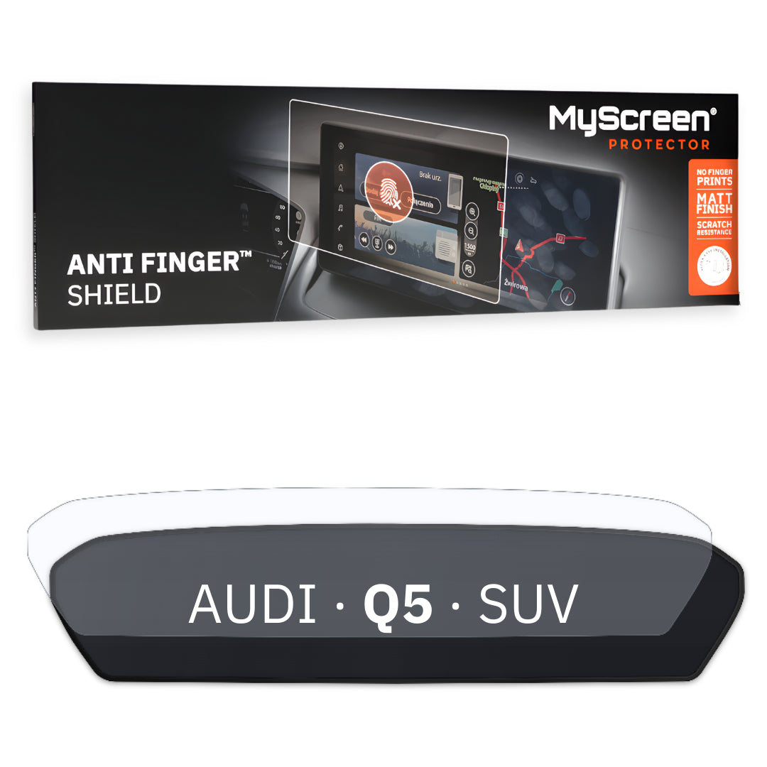 AUDI Q5 SUV 2025 / + FRONT CENTRE DASHBOARD 01 * - Matowa folia antyodciskowa MyScreen ANTI FINGER SHIELD