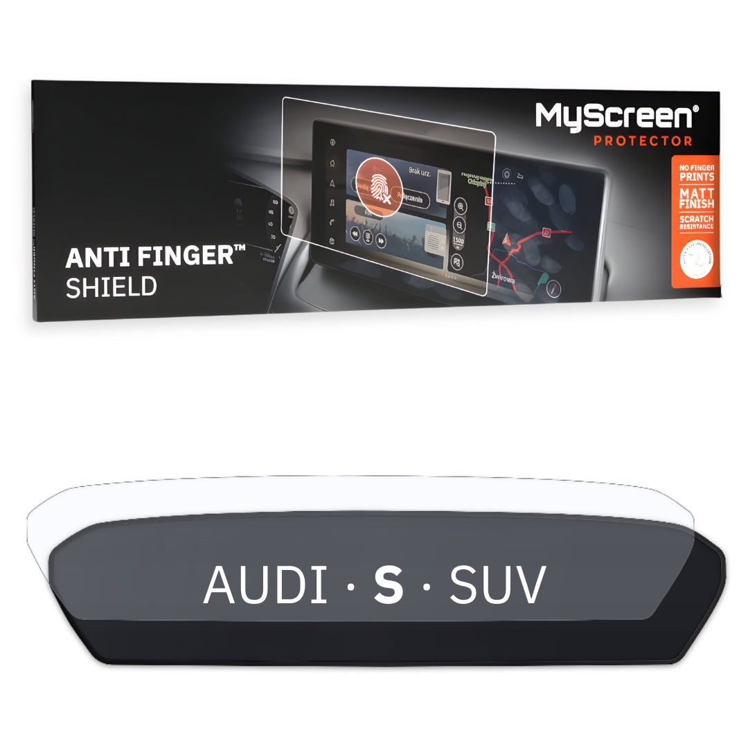 AUDI S Q6 E-Tron SUV 2025 / + FRONT CENTRE DASHBOARD 01 * - Matowa folia antyodciskowa MyScreen ANTI FINGER SHIELD