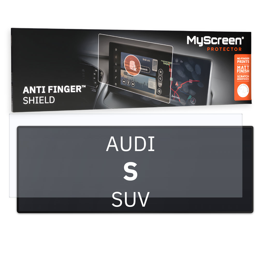 AUDI S Q6 E-Tron SUV 2025 / + FRONT CENTRE CONTROL PANEL *  - Matowa folia antyodciskowa MyScreen ANTI FINGER SHIELD