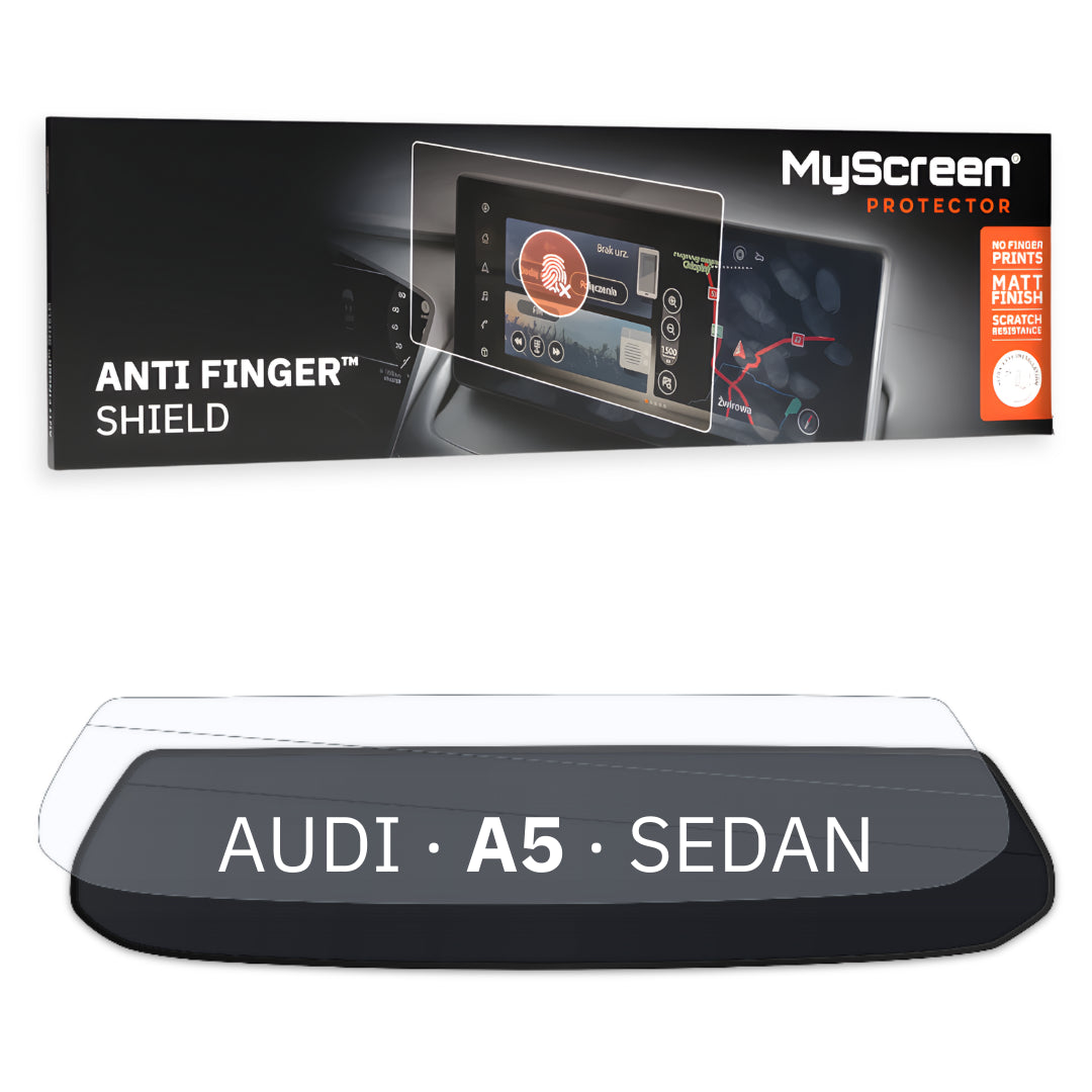 AUDI A5 Plug-In SEDAN 2025 / + FRONT CENTRE DASHBOARD 01 * - Matowa folia antyodciskowa MyScreen ANTI FINGER SHIELD