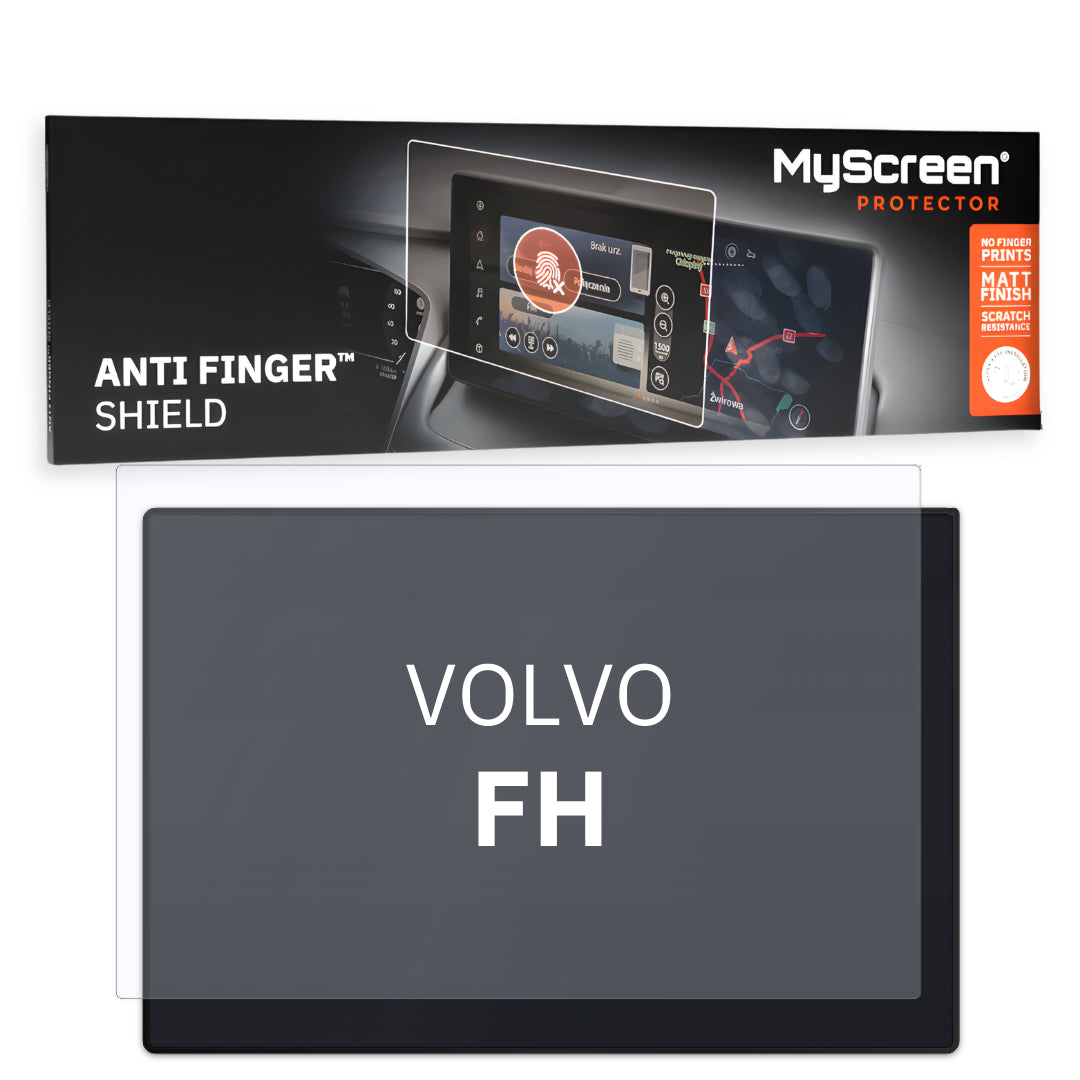 VOLVO FH Aero TIR 2023 / + FRONT CENTRE DASHBOARD 01 *  - Matowa folia antyodciskowa MyScreen ANTI FINGER SHIELD