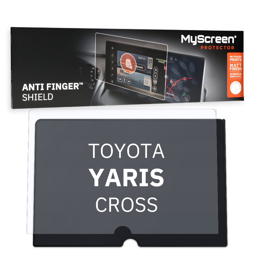 TOYOTA Yaris Cross Style CROSS 2024 / + FRONT CENTRE DASHBOARD 02 10,5"  - Matowa folia antyodciskowa MyScreen ANTI FINGER SHIEL