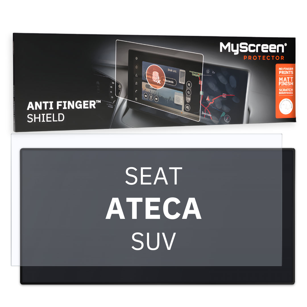 SEAT ATECA SUV 2020 / + FRONT CENTRE DASHBOARD 01 *  - Matowa folia antyodciskowa MyScreen ANTI FINGER SHIELD