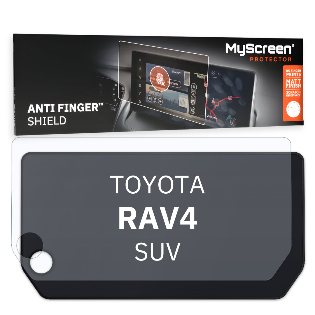 TOYOTA RAV4 Executive SUV 2022 / + FRONT CENTRE DASHBOARD 01 12,9"  - Matowa folia antyodciskowa MyScreen ANTI FINGER SHIELD