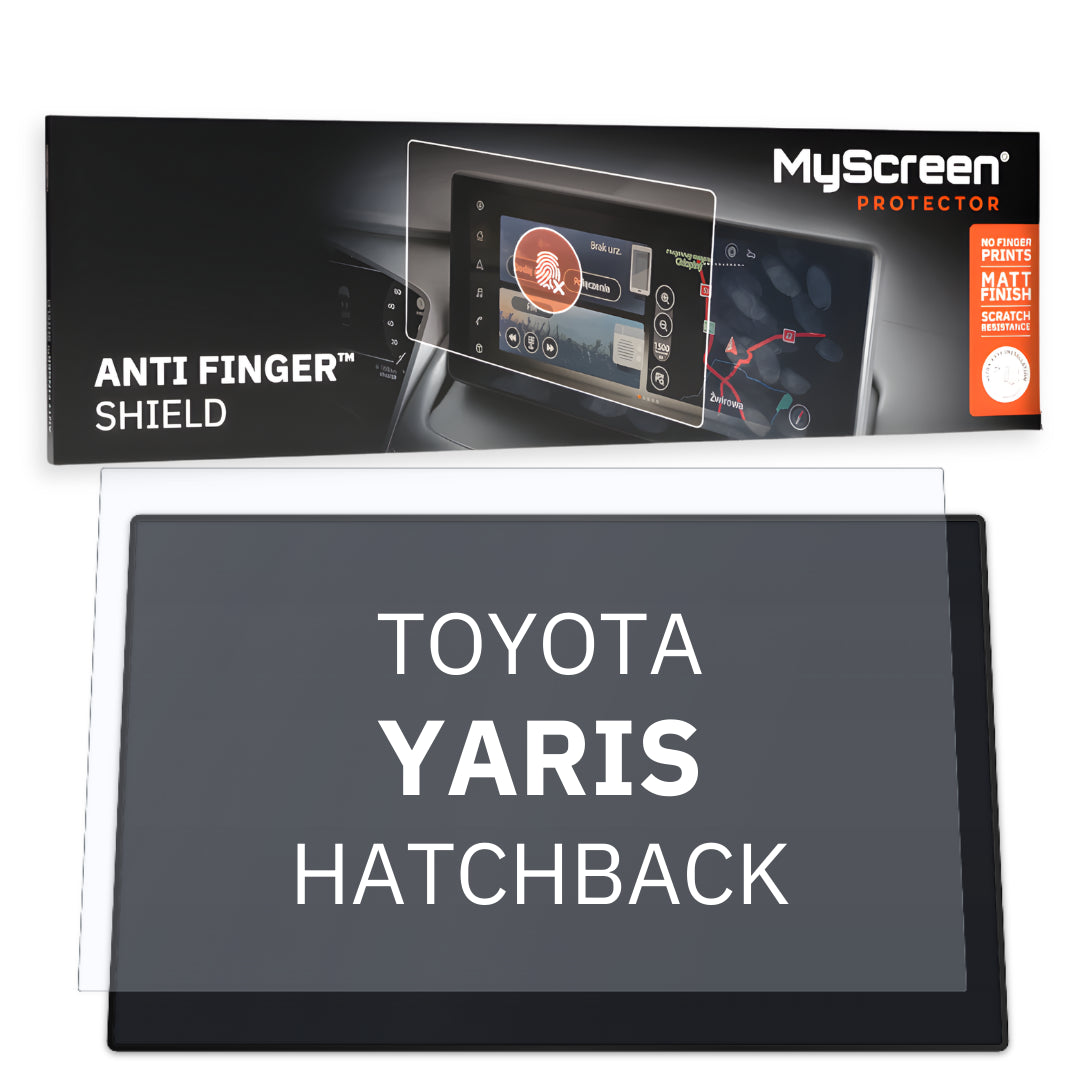 TOYOTA Yaris Style HATCHBACK 2024 / + FRONT CENTRE DASHBOARD 01 10,5"  - Matowa folia antyodciskowa MyScreen ANTI FINGER SHIELD