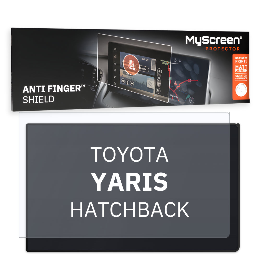 TOYOTA Yaris Executive HATCHBACK 2024 / + FRONT CENTRE DASHBOARD 02 9"  - Matowa folia antyodciskowa MyScreen ANTI FINGER SHIELD