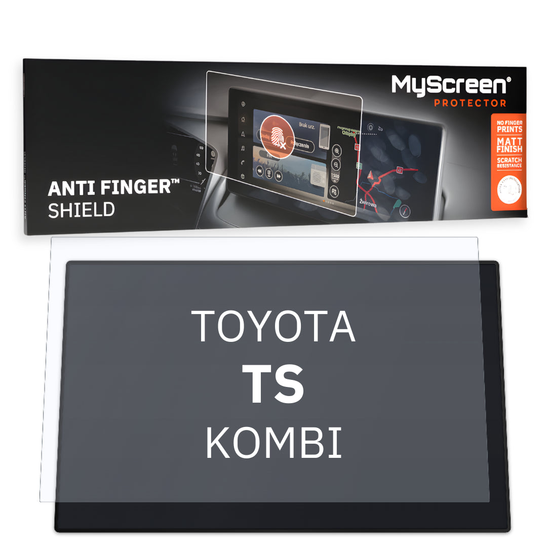 TOYOTA TS Kombi Comfort KOMBI 2022 / + FRONT CENTRE DASHBOARD 01 10,5"  - Matowa folia antyodciskowa MyScreen ANTI FINGER SHIELD