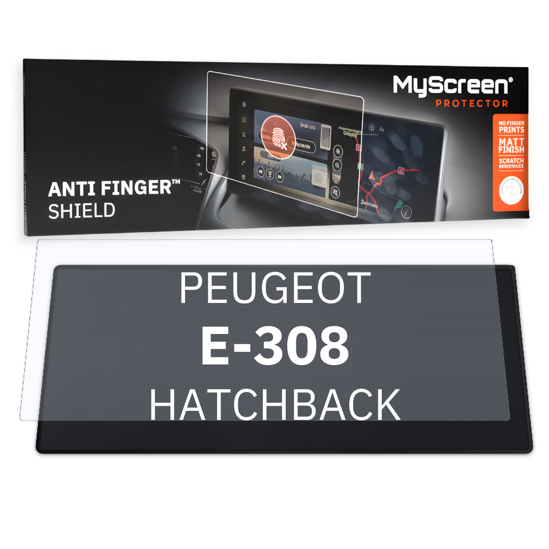 PEUGEOT e-308 Business HATCHBACK 2021 / + FRONT CENTRE DASHBOARD 01 10"  - Matowa folia antyodciskowa MyScreen ANTI FINGER SHIEL
