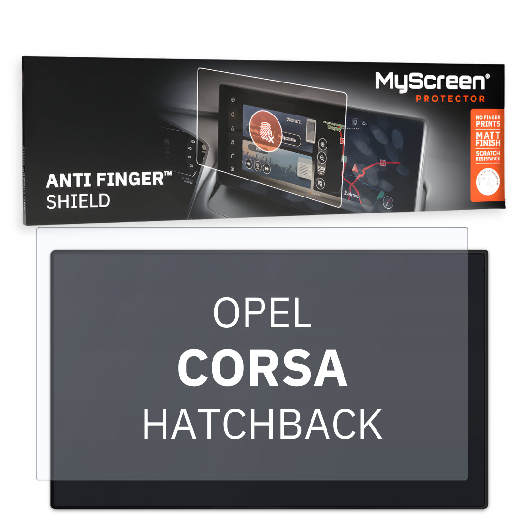 OPEL Corsa Electric GS HATCHBACK 2024 / + FRONT CENTRE SPEEDOMETER 3,5"  - Matowa folia antyodciskowa MyScreen ANTI FINGER SHIEL