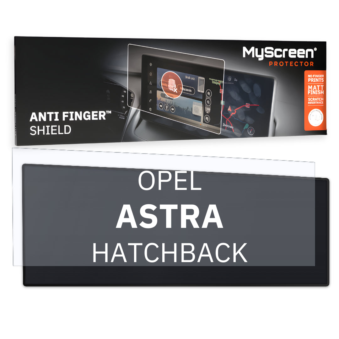 OPEL Astra GS HATCHBACK 2024 / + FRONT CENTRE DASHBOARD 01 10" - Matowa folia antyodciskowa MyScreen ANTI FINGER SHIELD