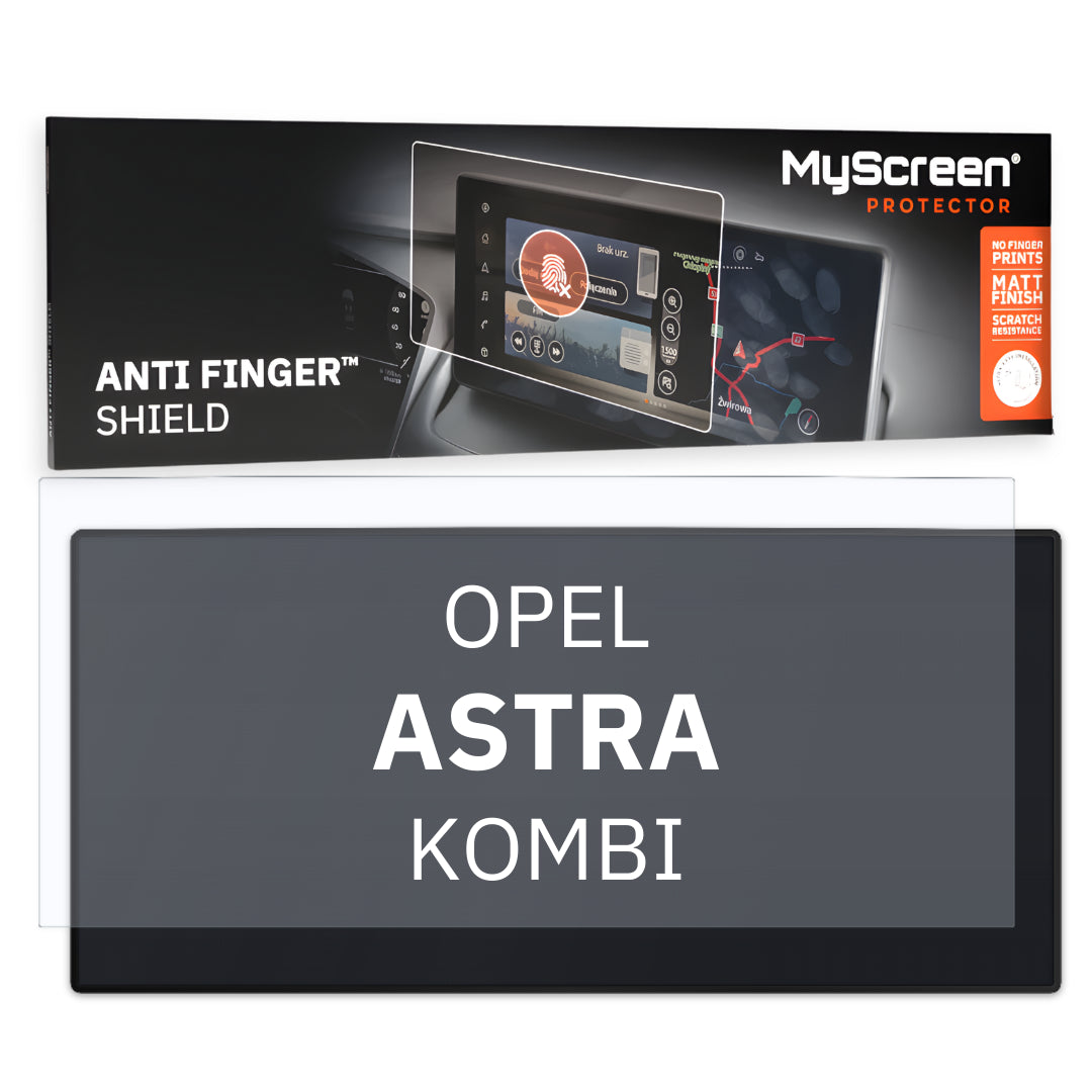 OPEL Astra Sports Tourer Edition KOMBI 2024 / + FRONT CENTRE SPEEDOMETER 10"  - Matowa folia antyodciskowa MyScreen ANTI FINGER