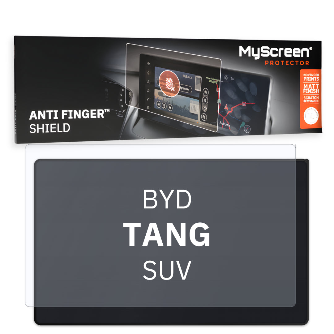 BYD Tang SUV 2023 / + FRONT CENTRE DASHBOARD 01 15,6" - Matowa folia antyodciskowa MyScreen ANTI FINGER SHIELD