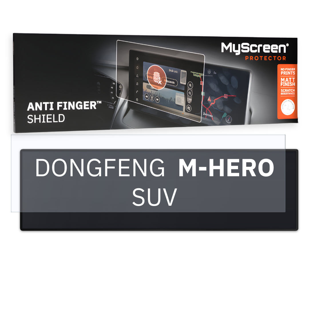 DONGFENG M-HERO SUV 2025 / + FRONT CENTRE DASHBOARD 02 * - Matowa folia antyodciskowa MyScreen ANTI FINGER SHIELD