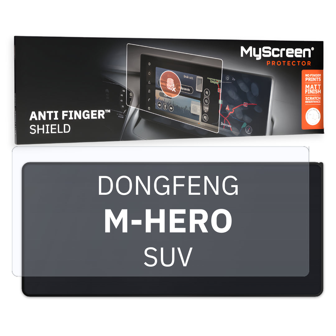 DONGFENG M-HERO SUV 2025 / + FRONT CENTRE SPEEDOMETER * - Matowa folia antyodciskowa MyScreen ANTI FINGER SHIELD