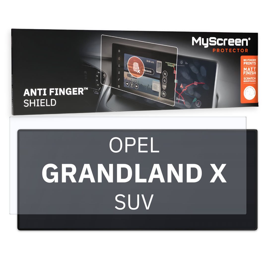 OPEL Grandland X Ultimate SUV 2021 / + FRONT CENTRE DASHBOARD 01 10"  - Matowa folia antyodciskowa MyScreen ANTI FINGER SHIELD