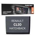 RENAULT Clio E-Tech Techno HATCHBACK 2023 / + FRONT CENTRE DASHBOARD 01 7"  - Matowa folia antyodciskowa MyScreen ANTI FINGER SH