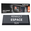 RENAULT Espace E-Tech Techno SUV 2024 / + FRONT CENTRE SPEEDOMETER 12,3" - Matowa folia antyodciskowa MyScreen ANTI FINGER SHIEL