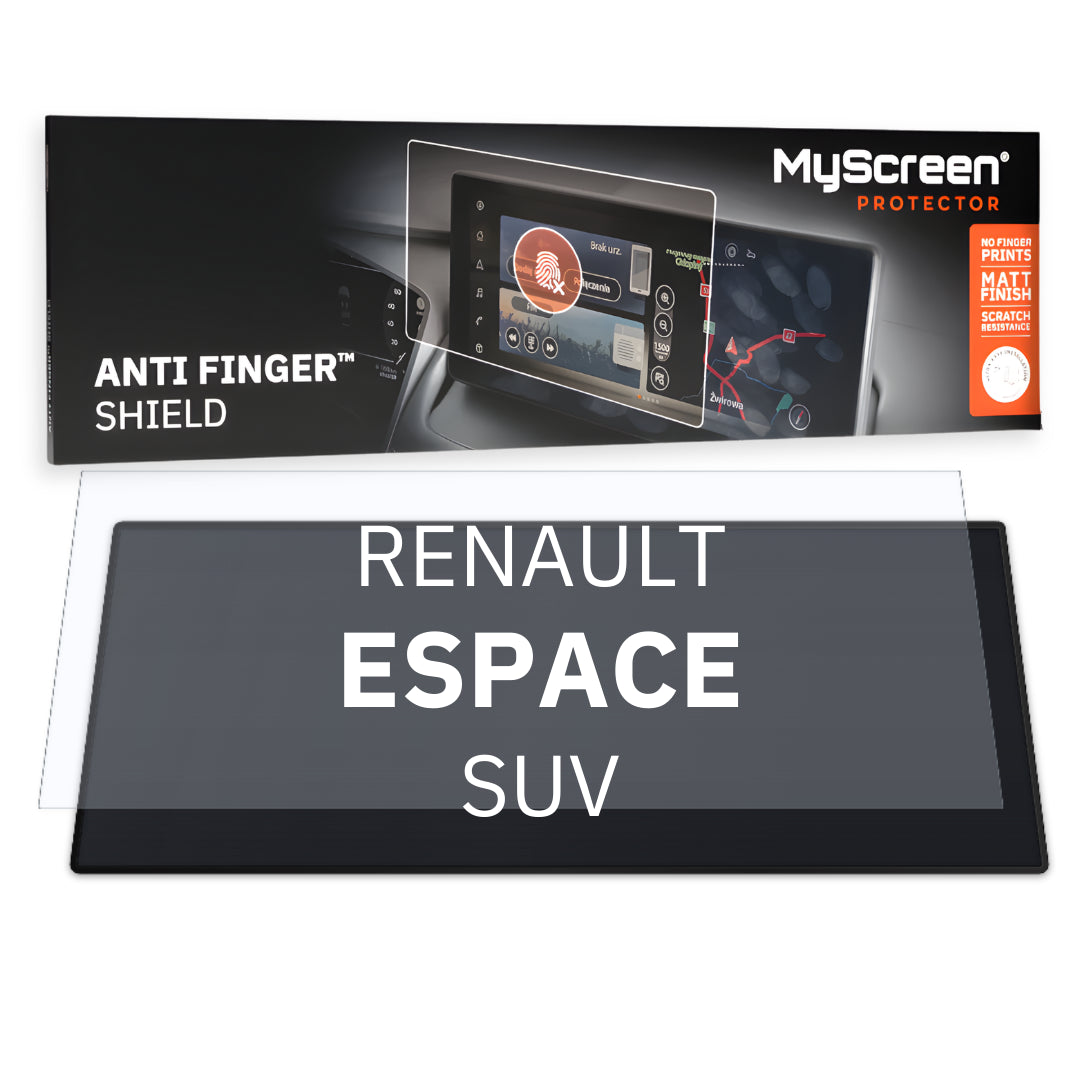 RENAULT Espace E-Tech Esprit Alpine SUV 2024 / + FRONT CENTRE SPEEDOMETER 12,3" - Matowa folia antyodciskowa MyScreen ANTI FINGE