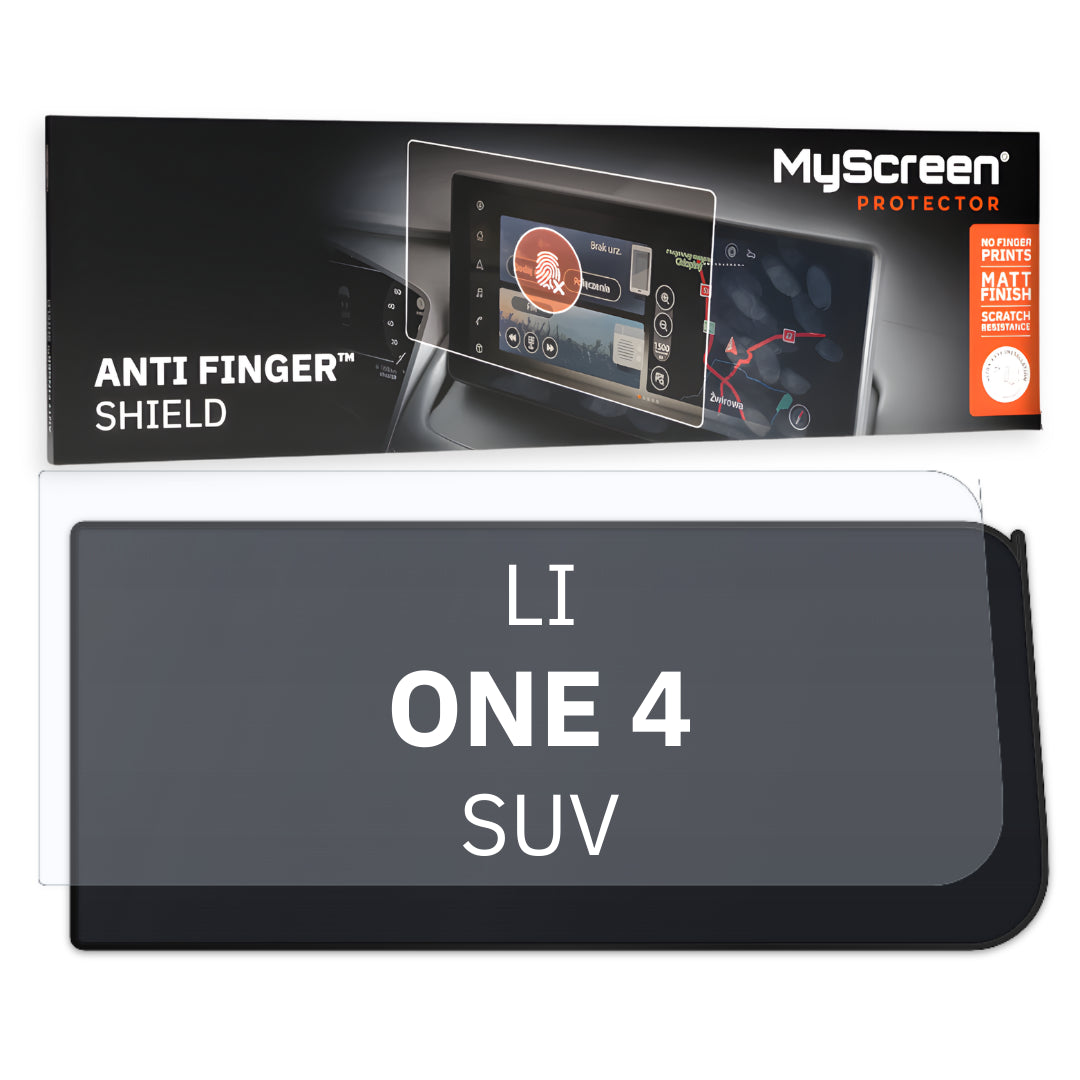 Li ONE 4 (China) SUV 2021 / + FRONT CENTRE DASHBOARD 01 * - Matowa folia antyodciskowa MyScreen ANTI FINGER SHIELD