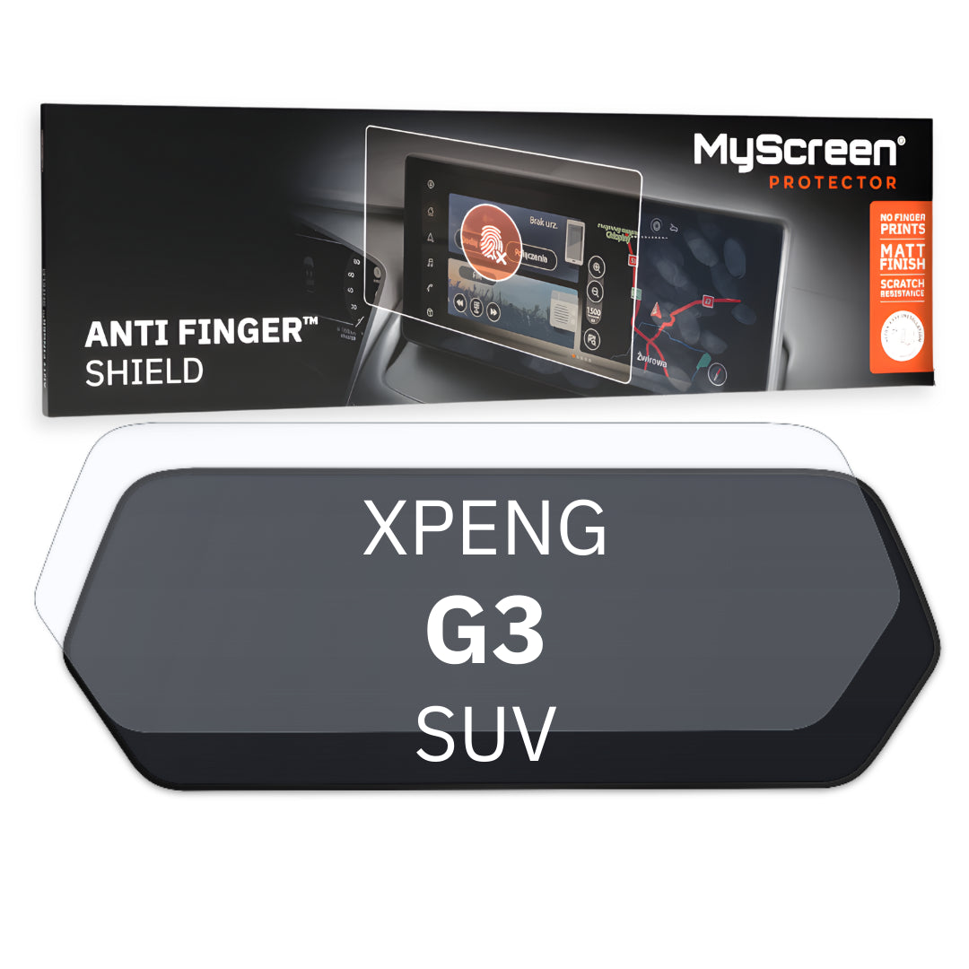 Xpeng G3 (China) SUV 2020 / 2021 FRONT CENTRE DASHBOARD 01 * - Matowa folia antyodciskowa MyScreen ANTI FINGER SHIELD