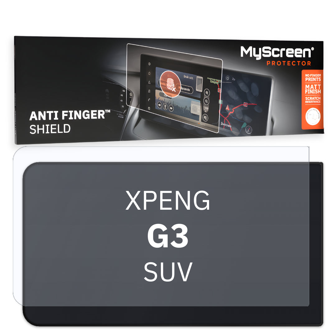 Xpeng G3 (China) SUV 2020 / 2021 FRONT CENTRE SPEEDOMETER *  - Matowa folia antyodciskowa MyScreen ANTI FINGER SHIELD