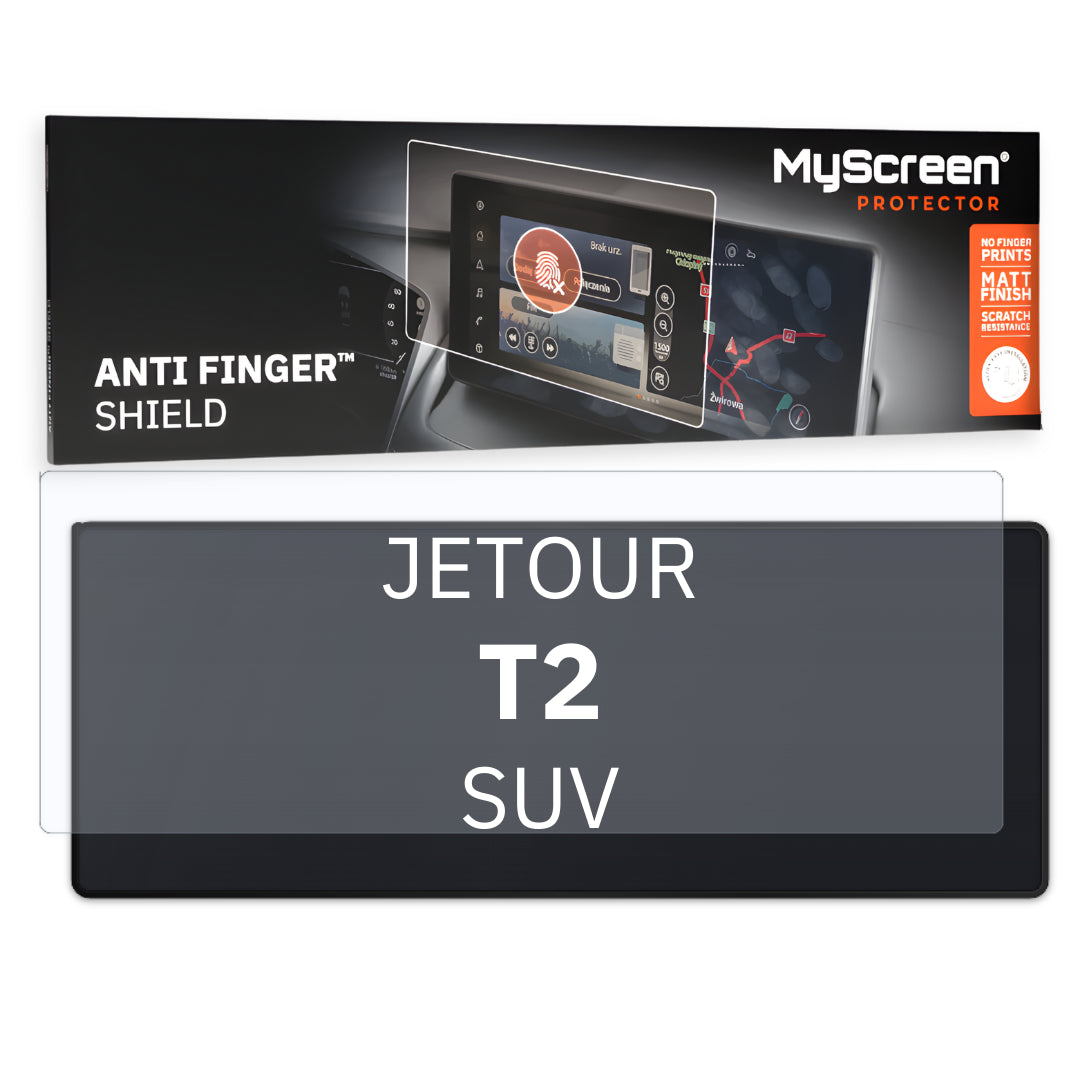 Jetour T2 SUV 2025 / + FRONT LEFT SPEEDOMETER *  - Matowa folia antyodciskowa MyScreen ANTI FINGER SHIELD