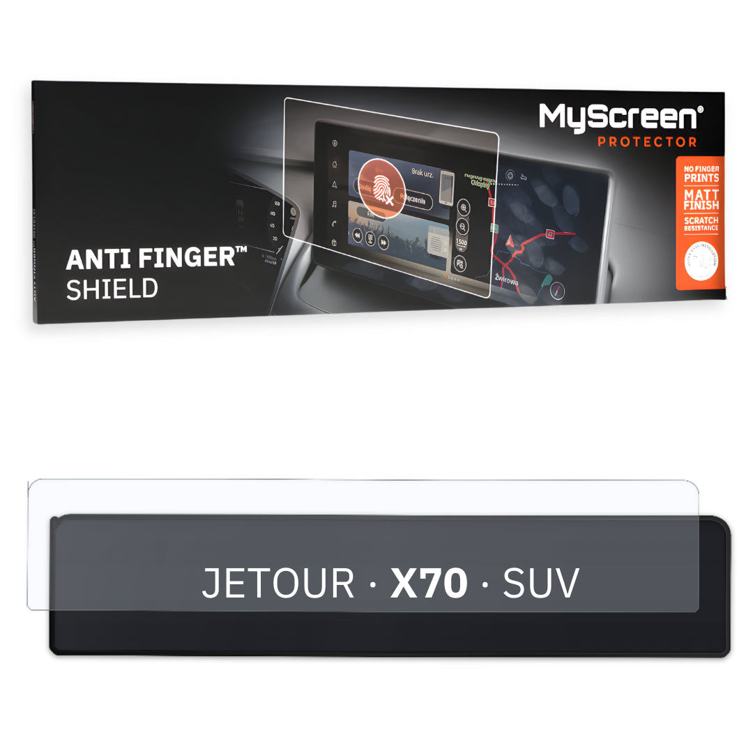 Jetour X70 Plus SUV 2025 / + FRONT CENTRE DASHBOARD 01 * - Matowa folia antyodciskowa MyScreen ANTI FINGER SHIELD