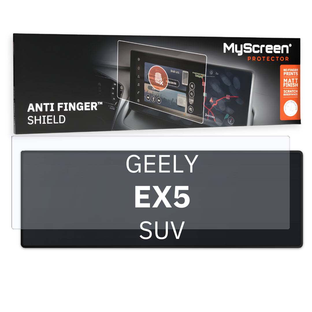 Geely EX5 SUV 2025 / + FRONT LEFT SPEEDOMETER *  - Matowa folia antyodciskowa MyScreen ANTI FINGER SHIELD