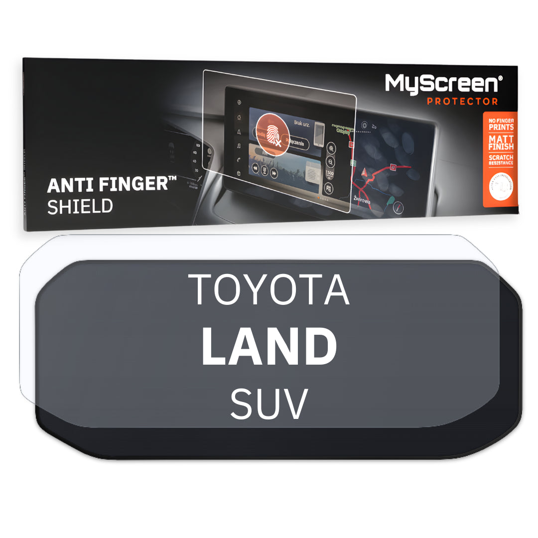 TOYOTA Land Cruiser (Invincible) SUV 2024 / + FRONT CENTRE SPEEDOMETER *  - Matowa folia antyodciskowa MyScreen ANTI FINGER SHIE