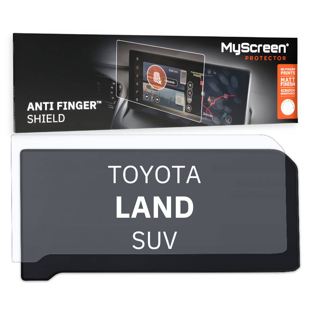 TOYOTA Land Cruiser (Executive) SUV 2024 / + FRONT CENTRE DASHBOARD 01 * - Matowa folia antyodciskowa MyScreen ANTI FINGER SHIEL