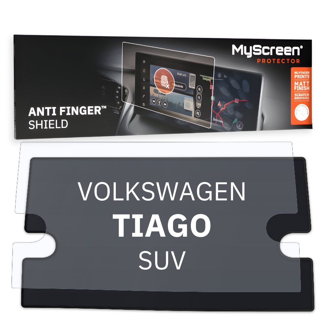 VOLKSWAGEN Tiago (R-Line Plus) SUV 2022 / + FRONT CENTRE DASHBOARD 03 *  - Matowa folia antyodciskowa MyScreen ANTI FINGER SHIEL