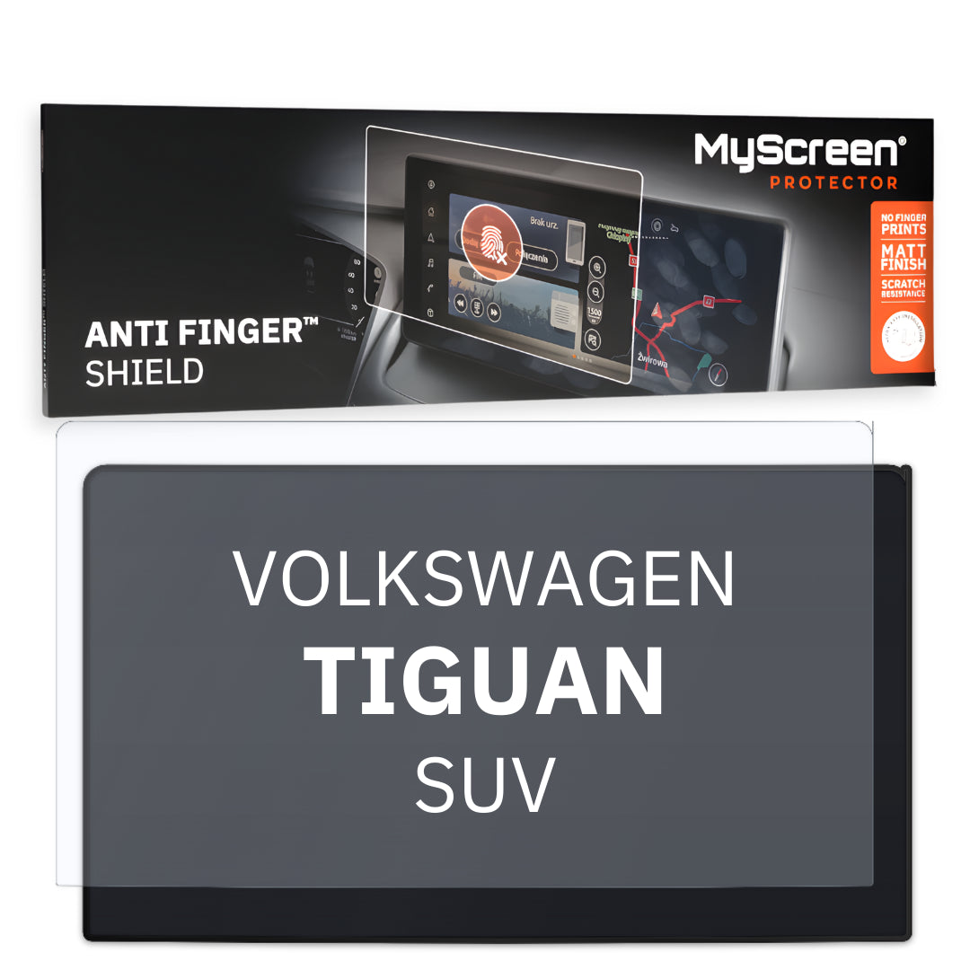 VOLKSWAGEN Tiguan (Life) SUV 2024 / + FRONT CENTRE DASHBOARD 01 12,9"  - Matowa folia antyodciskowa MyScreen ANTI FINGER SHIELD