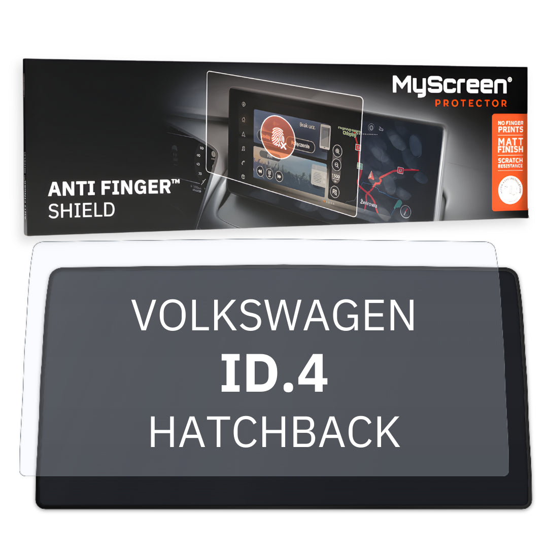 VOLKSWAGEN ID.4 (Plus) HATCHBACK 2020 / + FRONT CENTRE DASHBOARD 01 *  - Matowa folia antyodciskowa MyScreen ANTI FINGER SHIELD