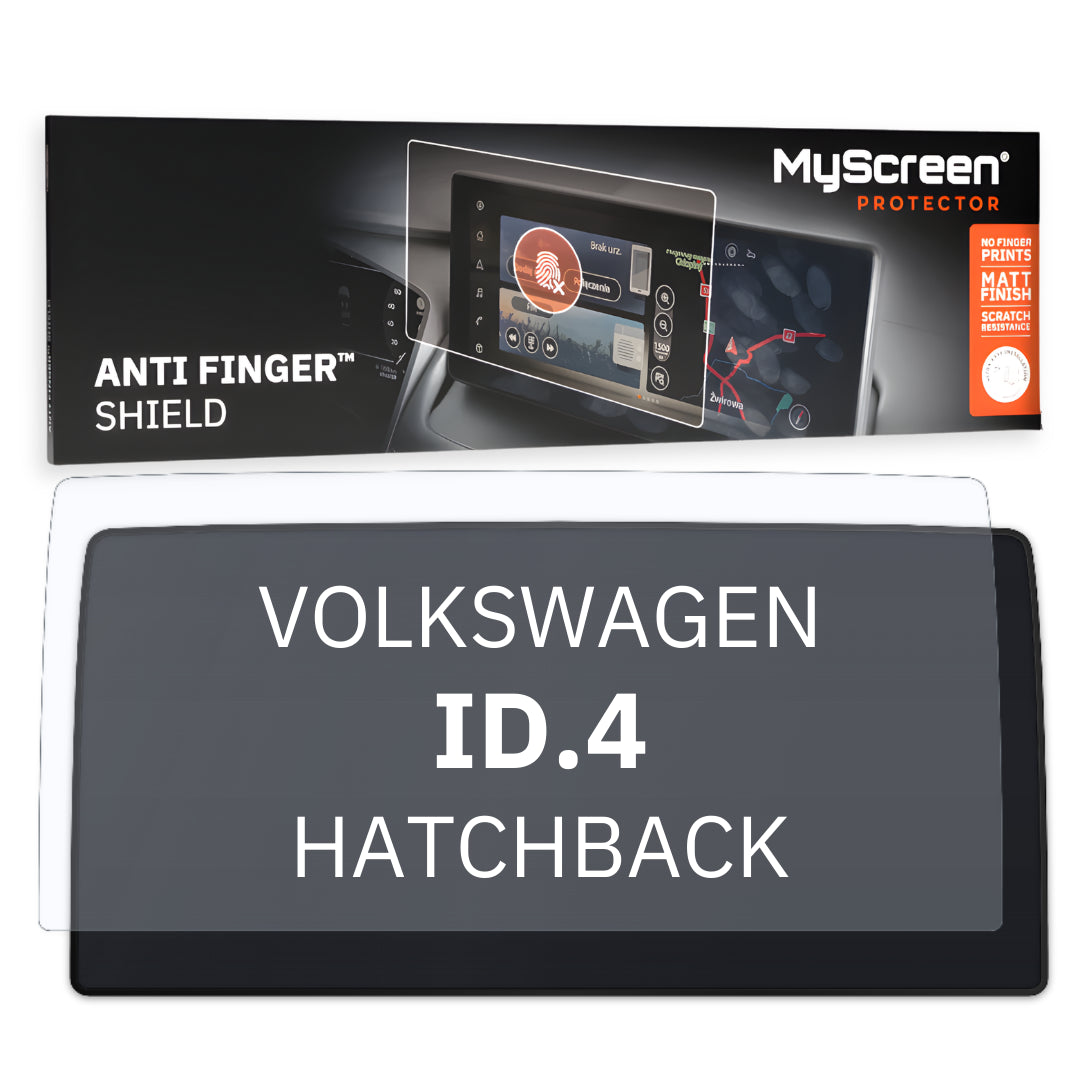 VOLKSWAGEN ID.4 (Plus) HATCHBACK 2020 / + FRONT CENTRE DASHBOARD 02 *  - Matowa folia antyodciskowa MyScreen ANTI FINGER SHIELD