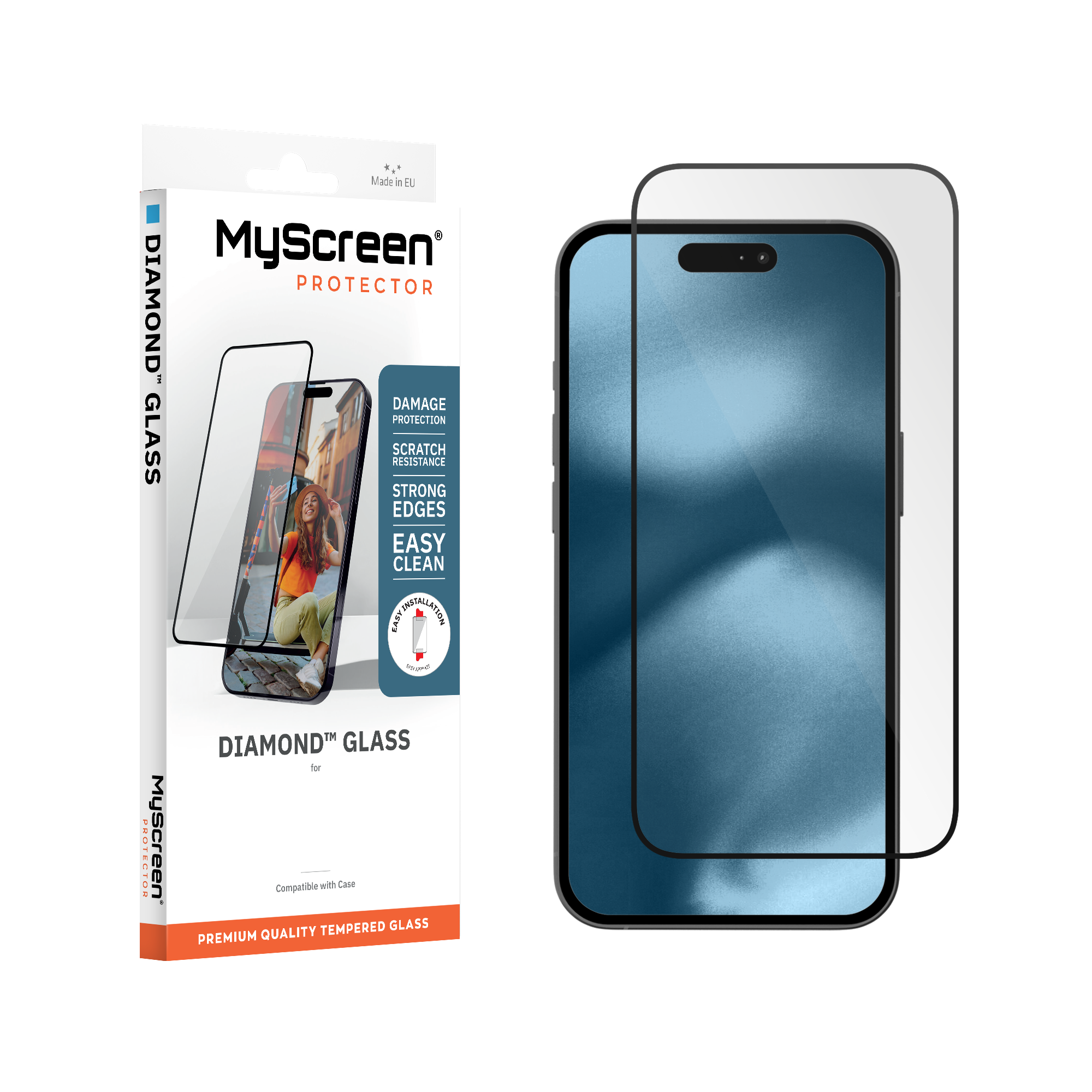 Szkło hartowane do Apple iPhone 17 Pro 6.3" MyScreen DIAMOND GLASS new