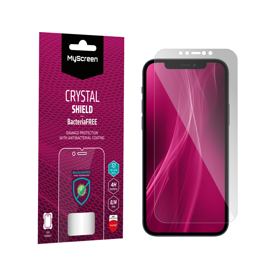 Apple iPhone 12/12 Pro 6.1" - Folia antybakteryjna MyScreen CRYSTAL SHIELD BacteriaFREE
