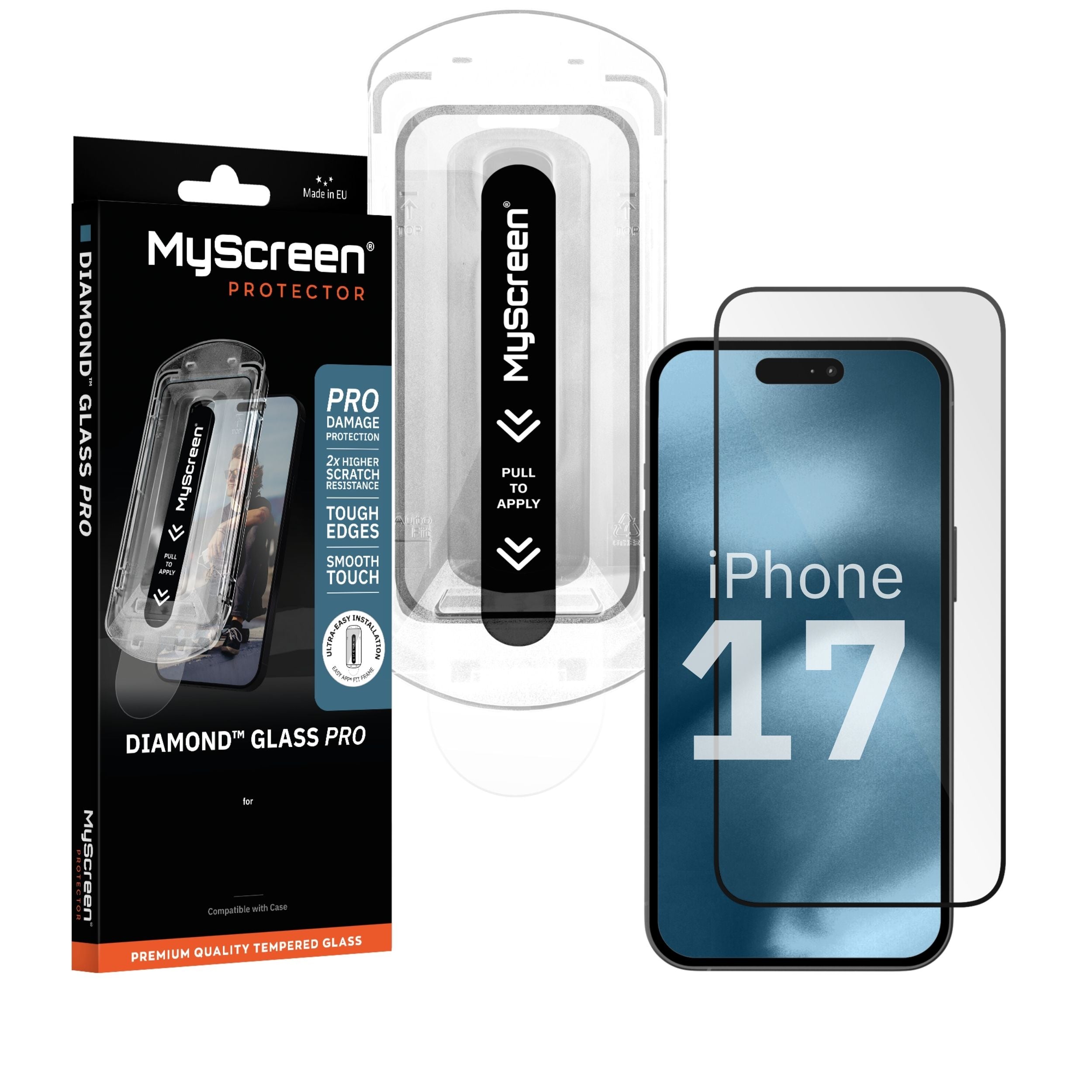 2x Szkło hartowane do Apple iPhone 17 MyScreen DIAMOND GLASS PRO FIT FRAME
