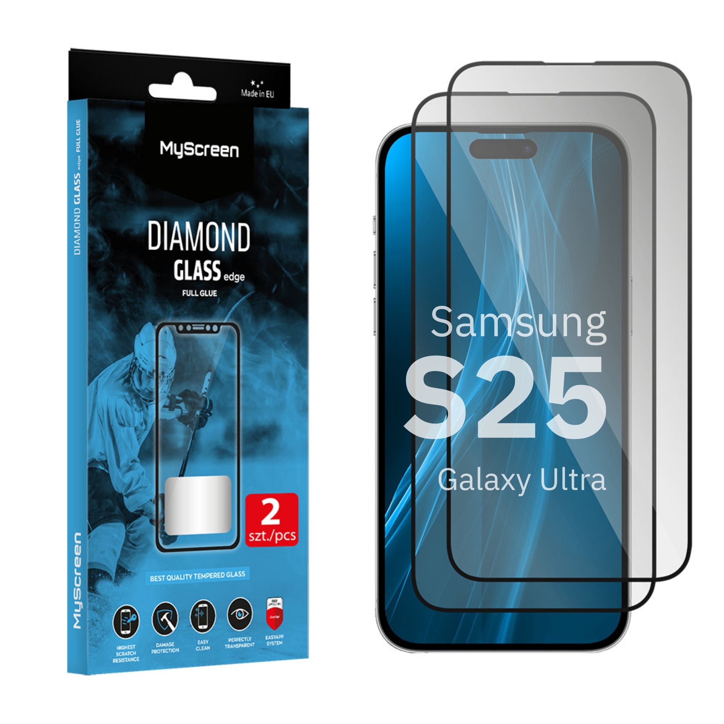 2x Szkło hartowane do Samsung S25 Ultra MyScreen DIAMOND GLASS edge