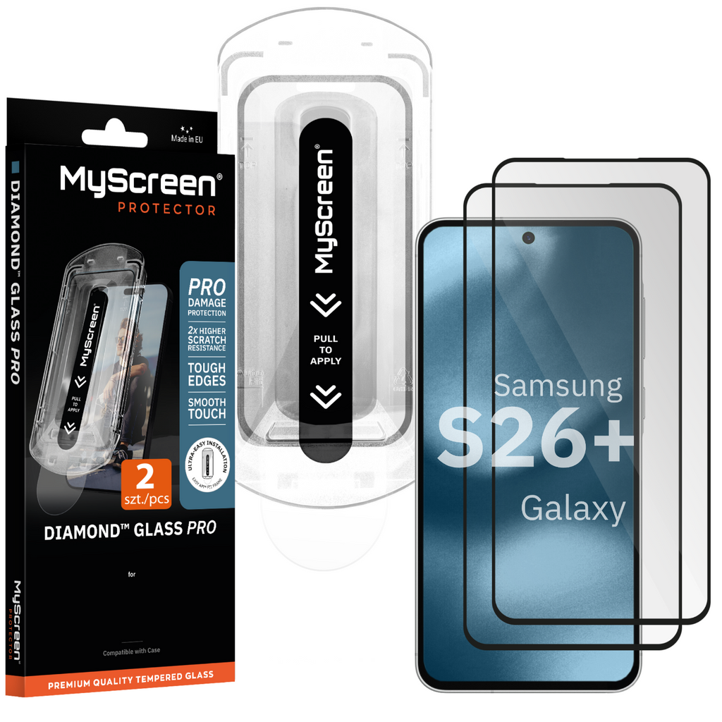 2x Szkło hartowane do Samsung Galaxy S26+ MyScreen DIAMOND GLASS PRO FIT FRAME
