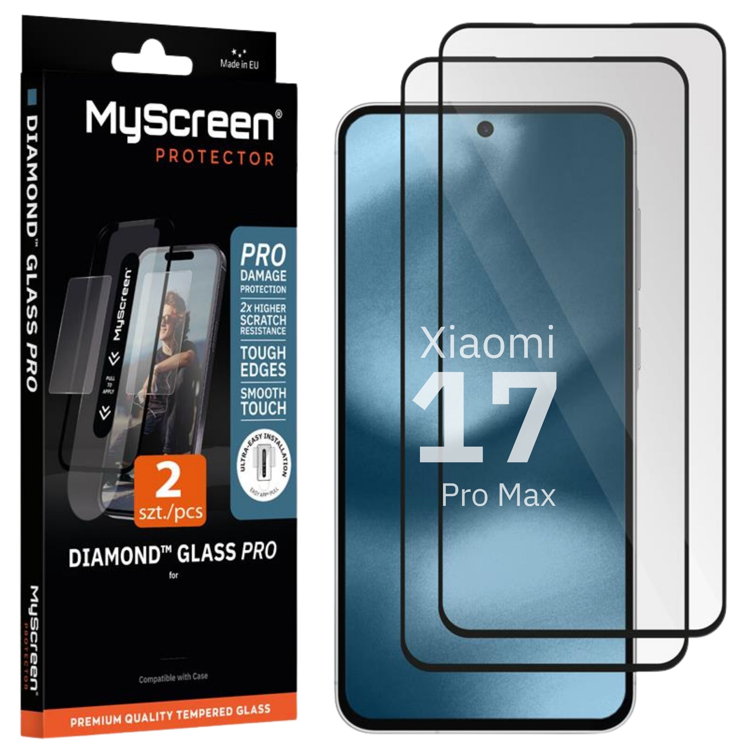 2x Szkło hartowane do Xiaomi 17 Pro Max MyScreen DIAMOND GLASS PRO