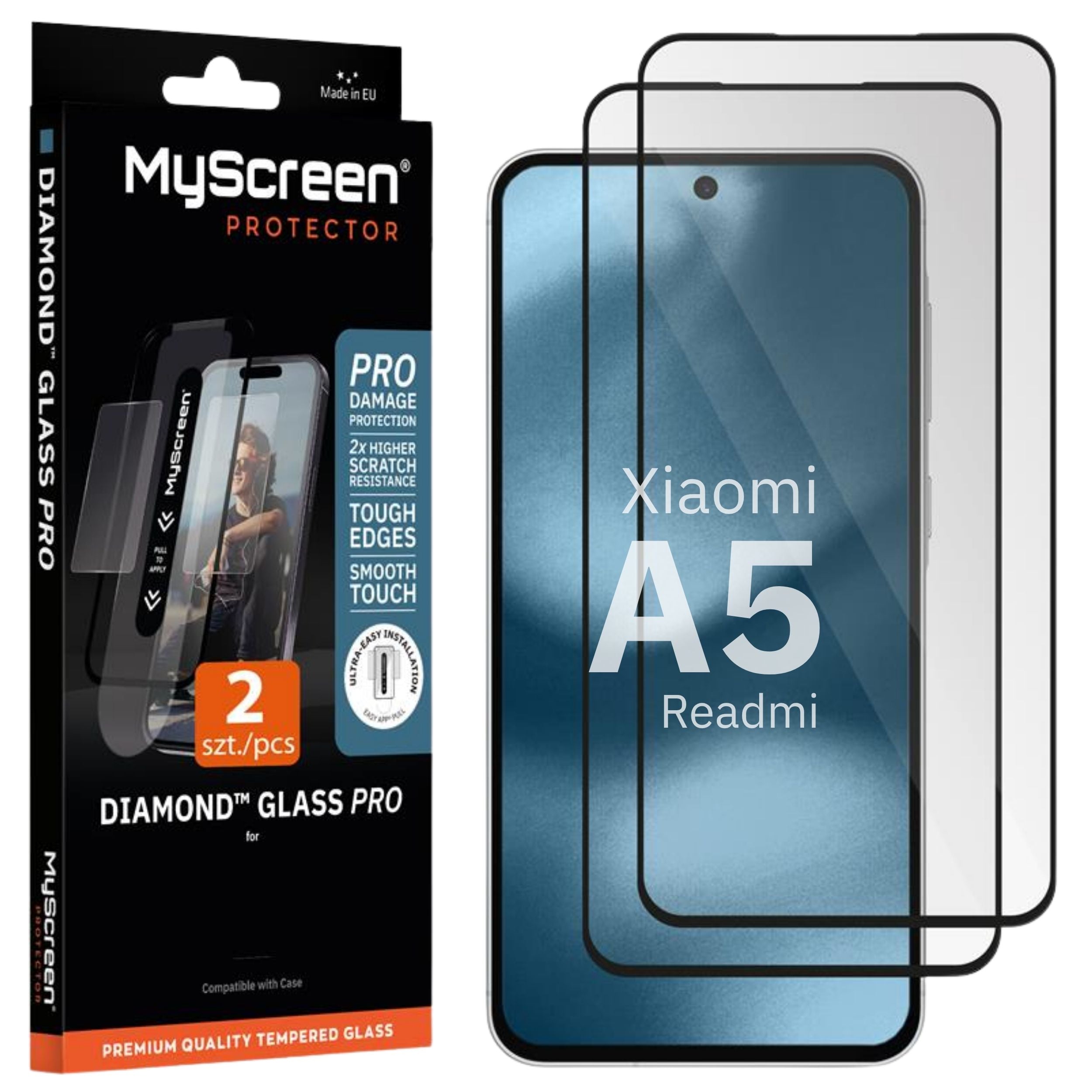 2x Szkło hartowane do Xiaomi Redmi A5 MyScreen DIAMOND GLASS PRO