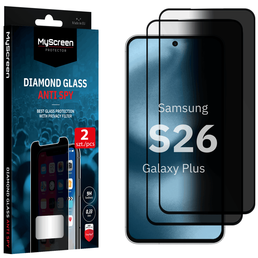 2x Szkło hartowane prywatyzujące do Samsung Galaxy S26+ MyScreen DIAMOND GLASS AntiSPY