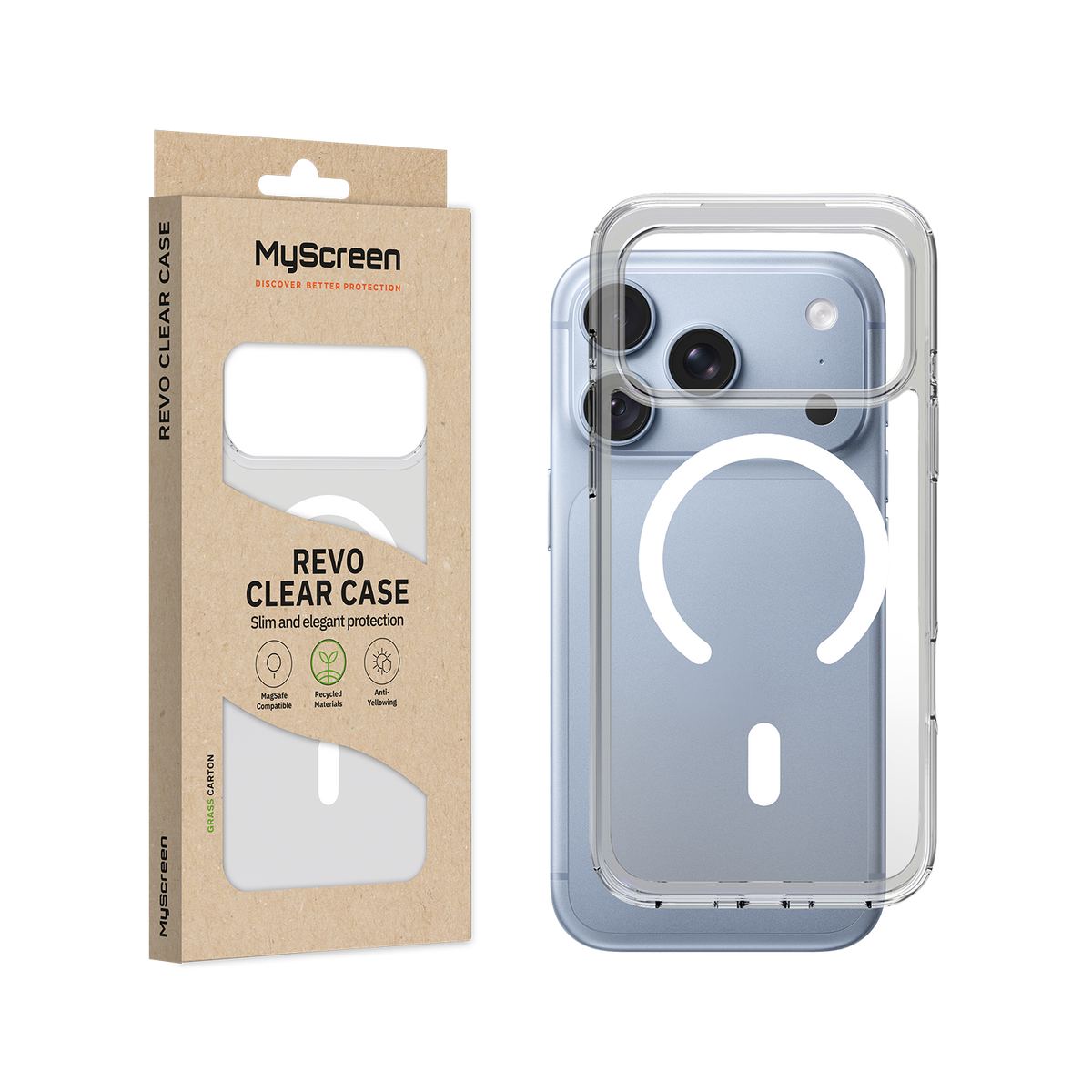 Etui do iPhone 18 Pro MyScreen REVO CLEAR CASE MagSafe