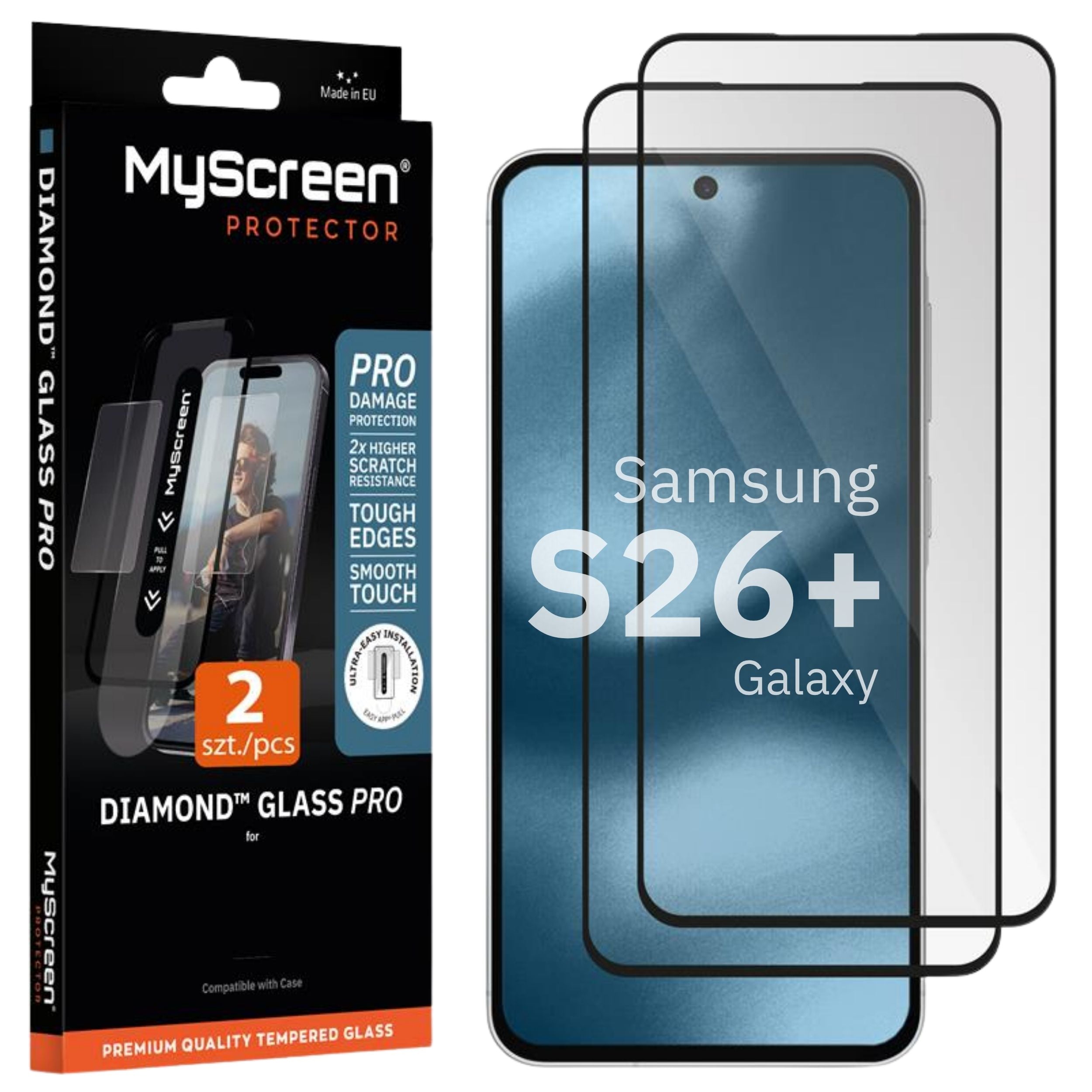 2x Szkło hartowane do Samsung Galaxy S26+ MyScreen DIAMOND GLASS PRO