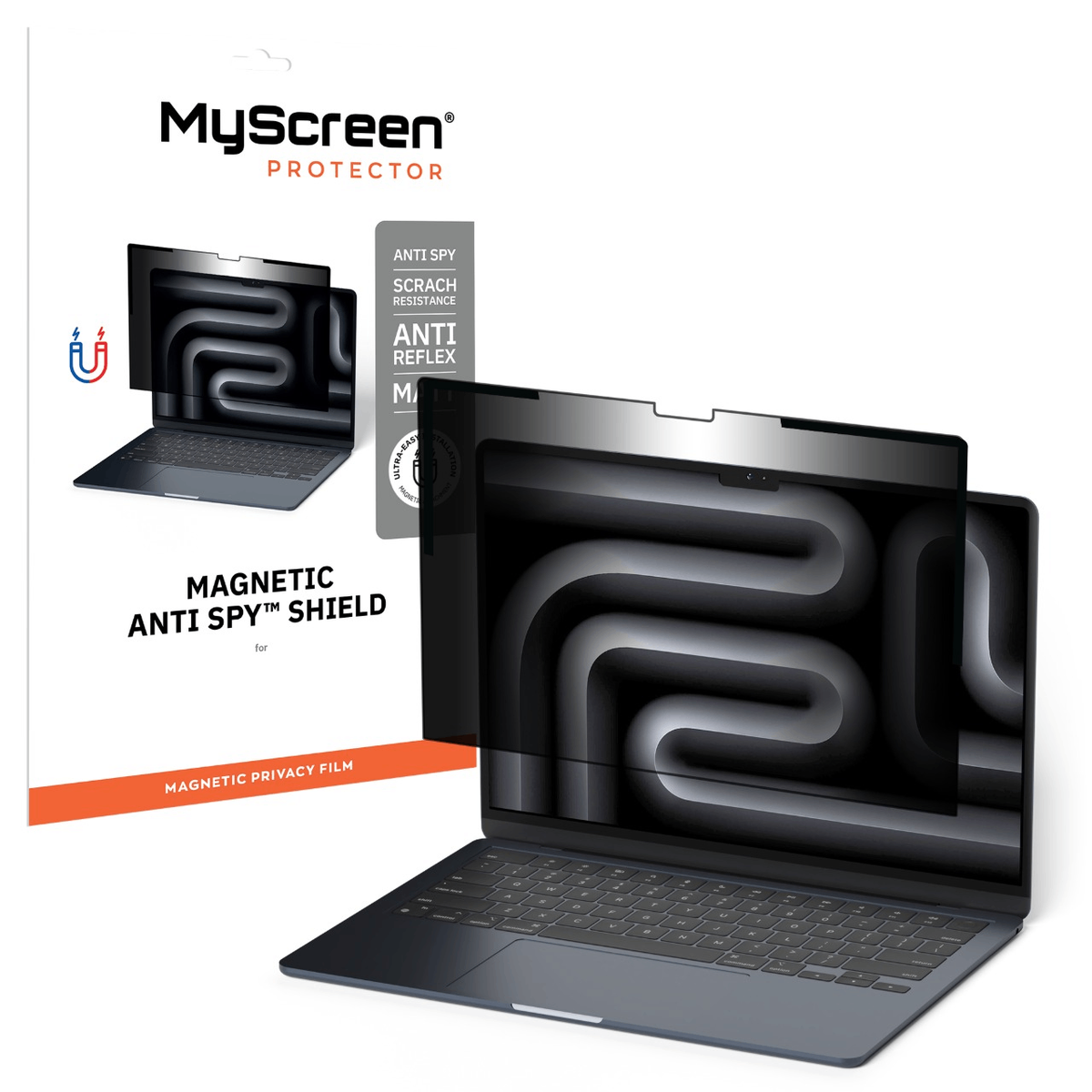 Folia Prywatyzująca magnetyczna do MacBook Pro 16.2" 2021-2025