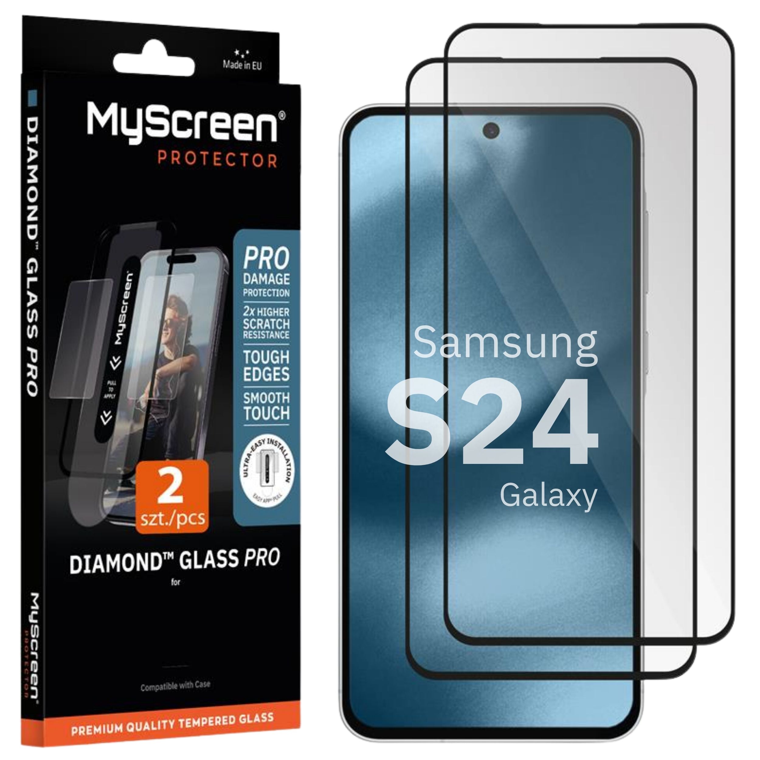 2x Szkło hartowane do Samsung Galaxy S24 MyScreen DIAMOND GLASS PRO